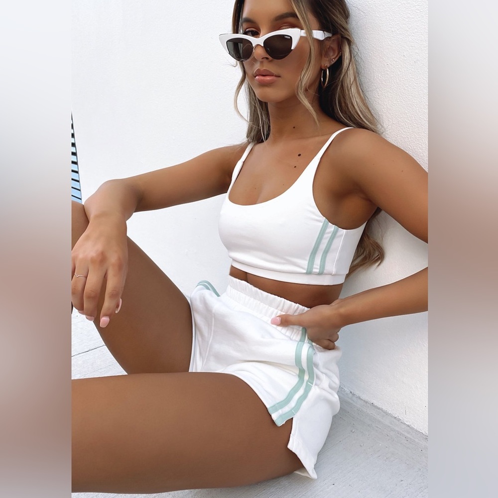 White Tank & Shorts Set